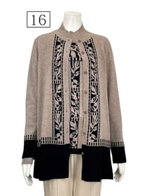 カシミヤチュニックカーディガン