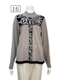 カシミヤジャガードプルオーバー