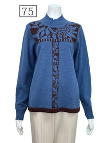 カシミヤジャガードプルオーバー
