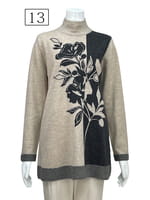 カシミヤインターシャプルオーバー（70470451）｜シャミー(Chamois