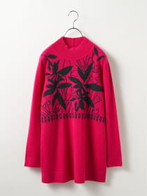 カシミヤリーフ柄チュニック