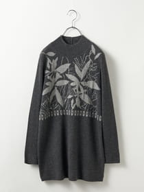 カシミヤリーフ柄チュニック