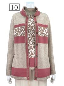 カシミヤフラワーカーディガン