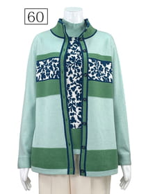 カシミヤフラワーカーディガン