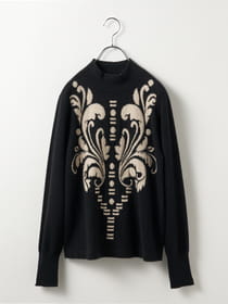 カシミヤアラベスクニット