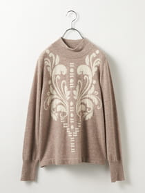 カシミヤアラベスクニット