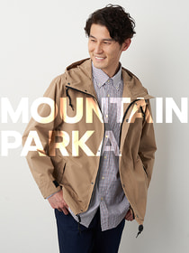 ストレッチマウンテンパーカー[はっ水機能]