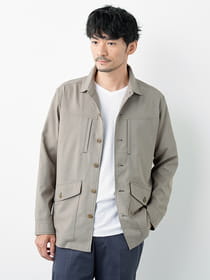 リネンライクファブリックサマーブルゾン