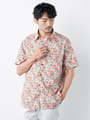 アロハプリント半袖シャツ made with Liberty Fablic