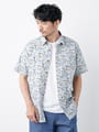 アロハプリント半袖シャツ made with Liberty Fablic