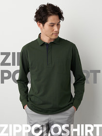 サッカーカノコZIP長袖ポロ