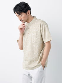 ≪WEB限定/1,111円OFF！対象商品≫アイビープリント半袖ポロ