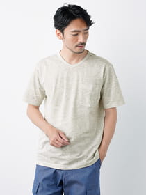 トロピカルプリント半袖Tシャツ