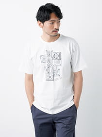 バンダナプリント半袖Tシャツ