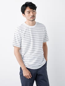【Repur加工】ピンボーダー半袖Tシャツ