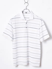マルチボーダー半袖ポロ