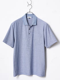 マイクロボーダー半袖ポロ