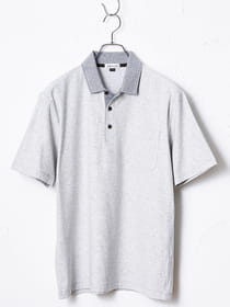 マイクロボーダー半袖ポロ