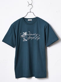 ロゴプリントクルーネックTシャツ