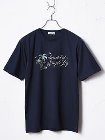 ロゴプリントクルーネックTシャツ
