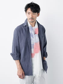 マルチカラーボーダーストール