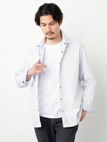 3buy40%OFF！対象商品】リバーシブルストライプシャツアウター