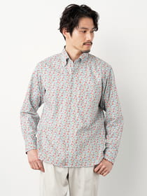 ≪WEB限定/1,111円OFF！対象商品≫小花プリント長袖シャツ /  MADE WITH LIBERTY FABRIC
