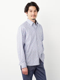 ≪WEB限定/1,111円OFF！対象商品≫小花プリント長袖シャツ /  MADE WITH LIBERTY FABRIC