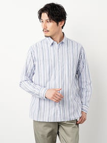 マルチストライプシャツアウター