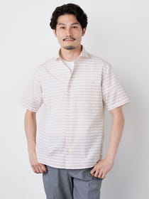 サマーボーダー半袖シャツ