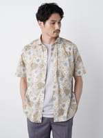 Savoir LIBERTY 花柄 半袖シャツ 新品未使用♡ LIBERTY FABRICS NO.109 リバティプリント 半袖シャツ リバティ