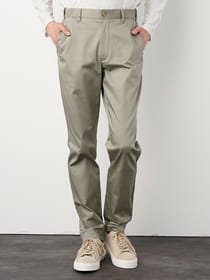 サテンストレッチチノパンツ