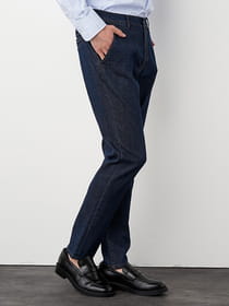 スラックスディテールデニム