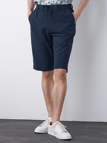 フェイクリネンハーフパンツ