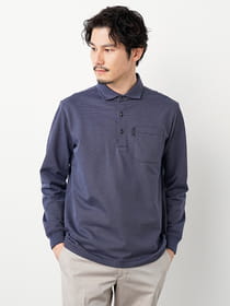 【3buy40%OFF！対象商品】カノコ長袖ポロ