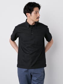 リネントップジャージ半袖ポロ