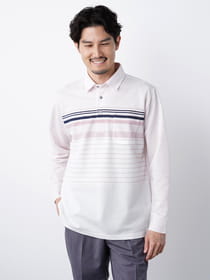 夏長パネルボーダーポロ