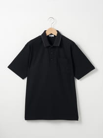 ランダムリブ半袖ポロ