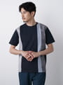 異素材切替半袖Tシャツ