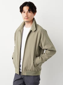 グログランピーチハリントンジャケット