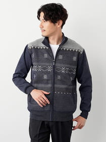 エスニックフリースブルゾン