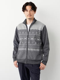 エスニックフリースブルゾン