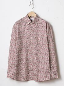 フラワーペイズリープリントシャツ / made with LIBERTY FABRIC