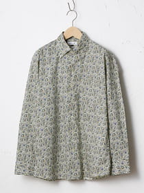 フラワーペイズリープリントシャツ / made with LIBERTY FABRIC
