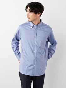 小紋ジャカードジャージシャツ