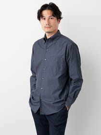 シャンブレーツイルピーチシャツ