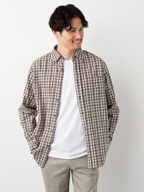 コットンビエラチェックシャツ