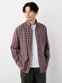 コットンビエラチェックシャツ