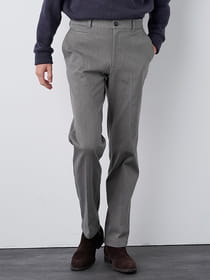 カルゼ裏起毛ストレートパンツ