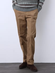 【3buy40%OFF！対象商品】裏起毛ツイルコールストレートパンツ